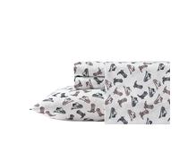 Wrangler - Draps de lit pour lit jumeau XL, draps respirants et infroissables avec taie d'oreiller assortie, légers pour une utilisation toute l'année, essentiels pour les dortoirs (bottes et chapeaux