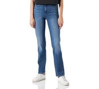Wrangler Droit Jeans, Bleu Ciel, 34W x 30L Femme