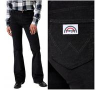 Wrangler Flare Pantalon, Noir, 29W x 34L Femme