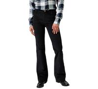 Wrangler Flare Pantalon, Noir, 32W x 32L Femme