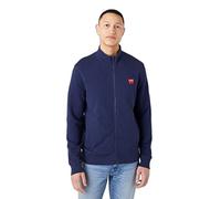 Wrangler Funnel Neck Zip, Maillot de survêtement pour des Hommes, Navy, Small