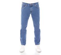 Wrangler Herren Jeans Greensboro Regular Fit Herrenhose Straight Blau W30 - W42