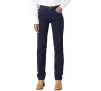 Wrangler High Rise Straight Pantalon Femme Bleu foncé 31W x 32L