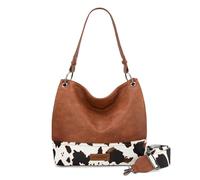 Wrangler Hobo Bags for Women Vegan Leather Shoulder Purses and Handbags with Crossbody Strap WG20-9181BR
