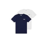 Wrangler Homme 2pack Sign Off Tee chemise, Real Navy, M EU