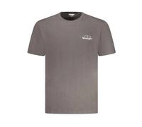 Wrangler, Homme, Tops, Gris, Taille: S T-shirt à Col Rond avec Imprimé Graphique