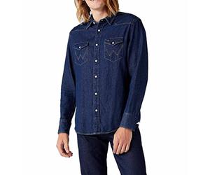 Wrangler Icons Shirt Haut, Bleu (1 Year 924), XL Homme