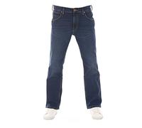 Wrangler Jacksville Jean pour homme en coton denim stretch Noir/bleu Tailles W30, W31, W32, W33, W34, W36, W38, W40, W42, W44, Bleu classique (Wss5kpxed), 31W / 34L