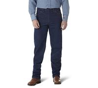 Wrangler - Jean Homme - Coupe Regular - Durables | Grandes tailles, rouge délavé à la pierre, coupe décontractée avec jambe droite, doublure thermique matelassée