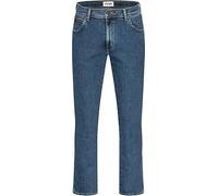 Wrangler Jean pour homme Coupe Regular Fit Texas Stretch Pantalon Authentic Straight Jean Denim Coton Noir Bleu Gris w28 w29 w30 w31 w32 w33 w34 w36 w38 w40 w42 w44, Délavé, 44W / 30L