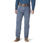 Wrangler Jean pour homme haute performance et confort avancé, coupe droite - Bleu - 34W x 30L
