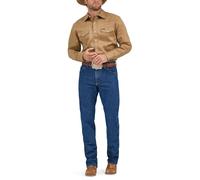 Wrangler Jean pour homme haute performance et confort avancé, coupe droite - Bleu - 35W x 30L