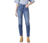 Wrangler Pantalon Femme High Rise Straight Taille haute Coupe droite Bleu ciel 32W x 30L