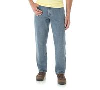 Wrangler, jeans da uomo Jean, dall’aspetto consumato e la vestibilità comoda Grey Indigo 46W x 34L