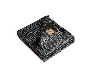 Wrangler - Jeté de lit, literie en Polaire Douce en Peluche, décoration Occidentale pour lit ou canapé, Inspiration Yellowstone, certifié Oeko-Tex (Nash Stripe Brown, 127 x 152,4 cm)