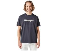 WRANGLER T-Shirt 'LOGO TEE' noir / blanc, Taille S