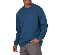 Wrangler Long Sleeve Pocket Performance T-Shirt, Bleu Oxford, XL Homme