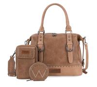 Wrangler - Lot de 3 sacs de médecin pour femme, avec poignée sur le dessus, sacoche pour téléphone portable, sac à main, sacs Hobo, Kaki accrocheur, Taille unique