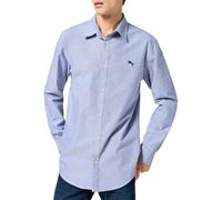 Wrangler Ls 1 pkt Shirt, Bleu Oxford, L Homme
