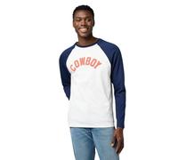 Wrangler Ls Baseball Tee T-Shirt, Bleu Nuit, M Hommes