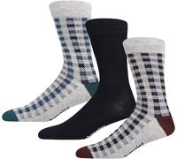 Wrangler Mens 3 Pack Socks Frier Gry/Tel/Nvy 5-9 Male