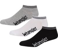 Wrangler Mens 3 Pack Trainer Liners Noir/Blanc/Gris 5-9 Male