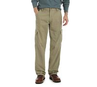 Wrangler Men's Authentics Classic Cargo Pant, British Khaki Twill, 42W x 34L