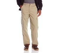 Wrangler Men's Authentics Fleece Lined Cargo Pant, British Khaki Twill, 32W x 34L