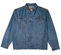 Wrangler Men's Big & Tall Western Style Unlined Denim Jacket, Dark Blue, XLT