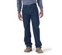 Wrangler Men's FR Flame Resistant Original Fit Jean Dark Wash 32W x 32L