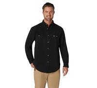 Wrangler Men's Logger Shirt,Black,Large/Regular