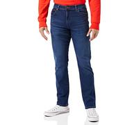Wrangler Mens Texas Slim, Blue Silk, W33 / L32