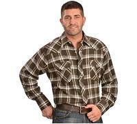 Wrangler Men's Western Flannel Shirt Lightweight, Assorted Plaid, XX-Large