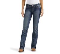 Wrangler Mid Rise Boot Cut Jean, Lavage Moyen, 1W / 32L Femme