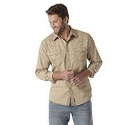 Wrangler Mvr502t Chemise Bouton Bas, Peau, L Haut Homme