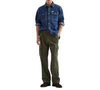 Wrangler Overshirt 112371546 Coupe ample Manches longues Bleu rétro L Homme