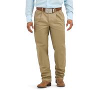 Wrangler Pantalon décontracté plissé sur Le Devant pour Homme, Kaki, 44W x 30L