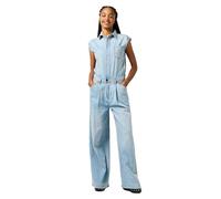 Wrangler - Pantalon Femme - Coupe Regular - Trouser Jumpsuit - Bleu Pâle Wash