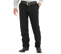 Wrangler Pantalon Kaki décontracté à Devant Plat pour Homme, Noir, 32W x 30L