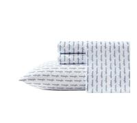 Wrangler - Parure de lit, literie Respirante et Infroissable, Comprend Une taie d'oreiller et des taies d'oreiller Assorties, décoration d'intérieur Occidentale (Logo estampé Bleu, Grand lit)