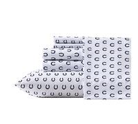 Wrangler - Parure de lit pour lit Double, Soyeuse et légère, décoration d'intérieur décontractée (Motif Fer à Cheval à Pois Bleu Marine, lit Double)