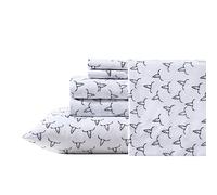 Wrangler - Parure de lit pour lit Double, Soyeuse et légère, inspirée de Yellowstone, décoration d'intérieur décontractée (têtes de Morts de Direction Noir, lit Double)