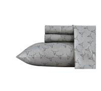 Wrangler Parure de lit Soyeuse et légère, décoration d'intérieur Occidentale, certifiée Oeko-Tex, Polyester, tête de Mort, Gris, très Grand lit