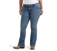 Wrangler Plus Retro Mae Jean Stretch Taille mi-Haute, Bleu Moyen, 48 Femme