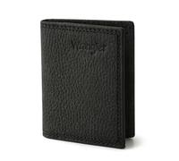 Wrangler Portefeuille à deux volets pour homme avec pince à billets et fenêtre d'identité, cuir véritable, minimaliste, cadeau pour lui, noir, one size, Western