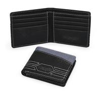 Wrangler Portefeuille en cuir à deux volets pour homme - Portefeuille occidental minimaliste avec poche avant avec porte-cartes et fente pour argent et organisateur de cartes de crédit, cadeau élégant