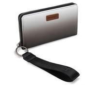 Wrangler Portefeuille long pour femme Grande capacité, Noir dégradé., Minimaliste