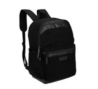 Wrangler Powell Sac à dos de voyage classique résistant à l'eau avec pochette rembourrée pour ordinateur portable, Noir, 6.5" x 12" x 17.5", Sac à dos daypack