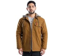 Wrangler Quilted Lined Jacket with Sherpa Hood, Canard, M Hommes