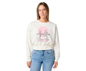 Wrangler Relaxed Sweatshirt Maillot de survêtement, Blanc Vintage, M Femme
